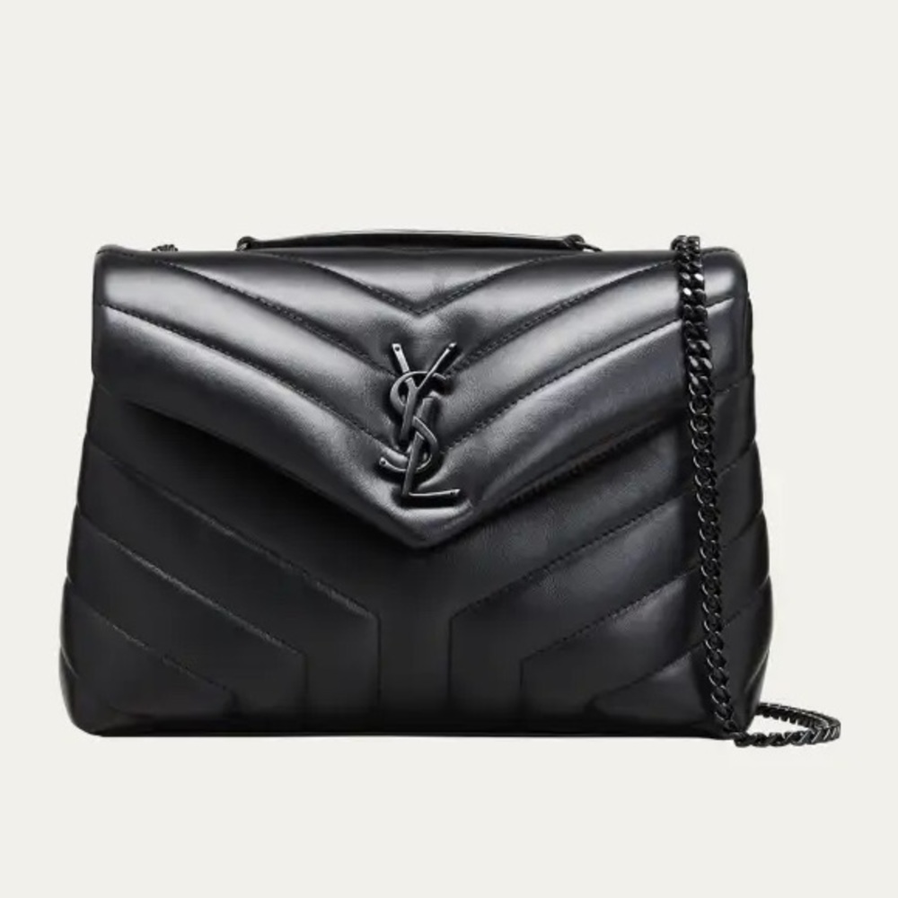 Loulou Small YSL Shoulder Bag in Quilted Leather
